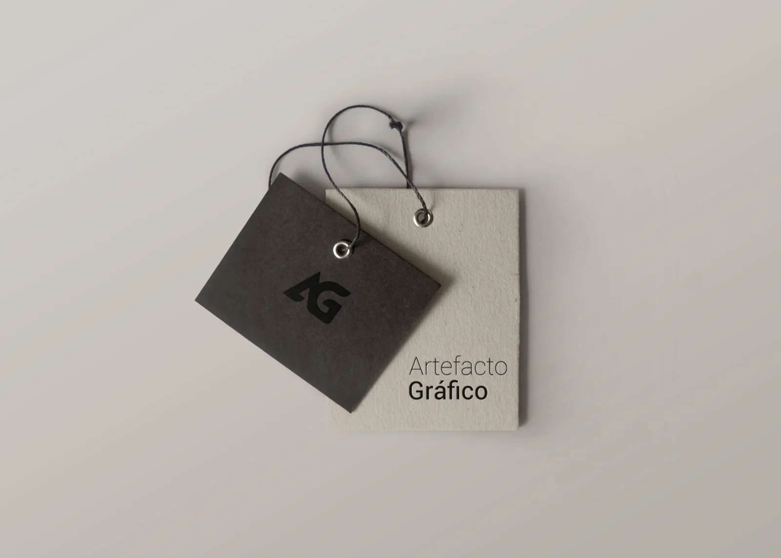 Etiquetas corporativas de Artefacto Gráfico