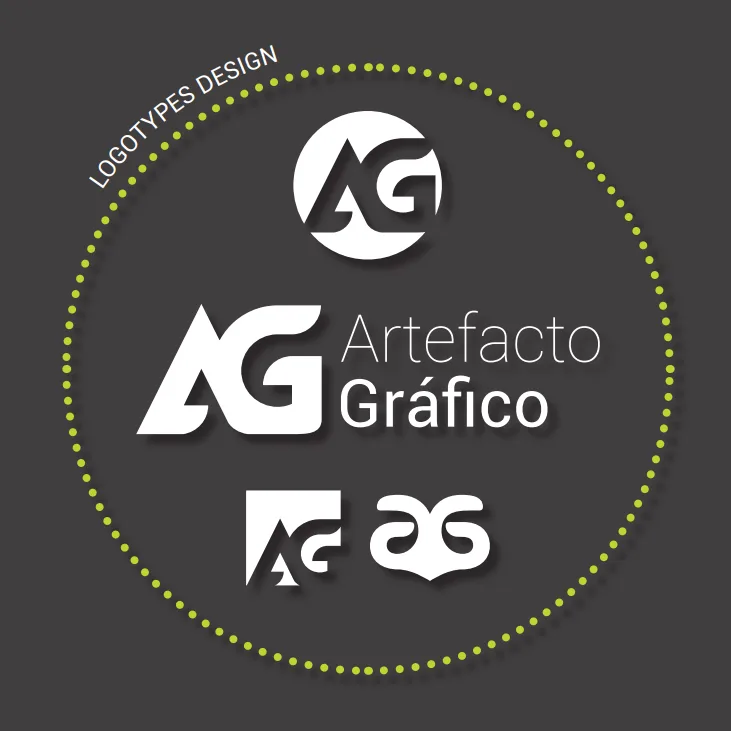 Diseños de logotipos Artefacto Gráfico del dossier personal