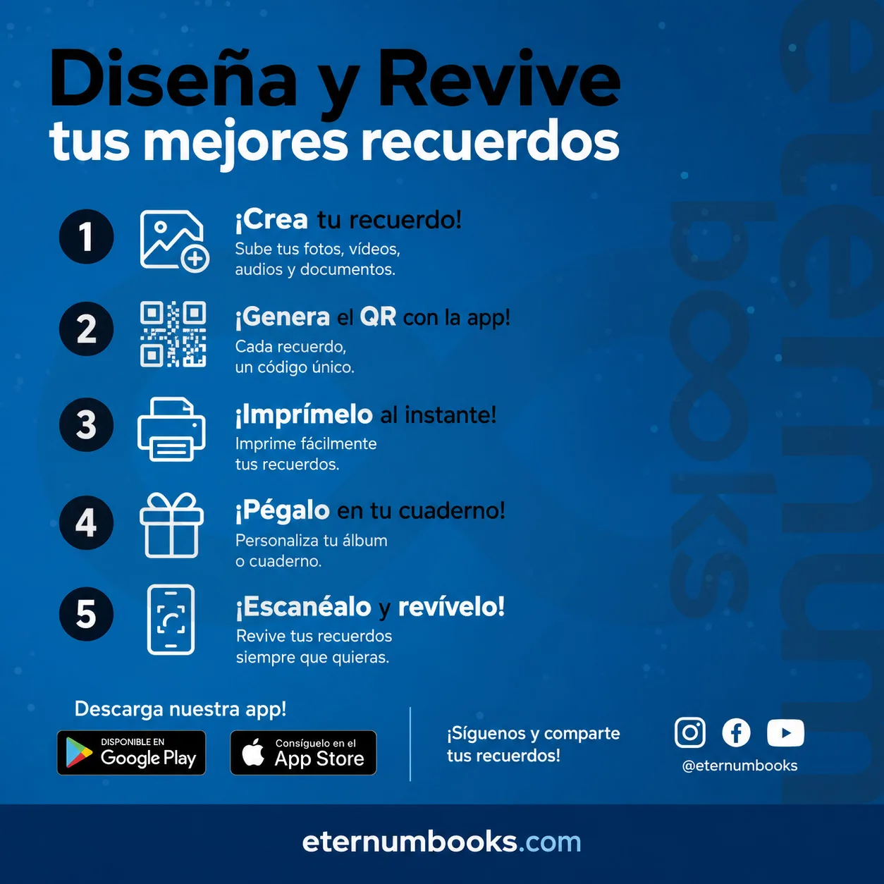 Página de campaña de anuncios sociales de Eternum Books