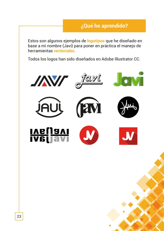 Página de logotipos del Proyecto Final FCT